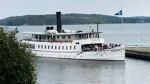 Bild på Ångfartyget Mariefred till sjöss.