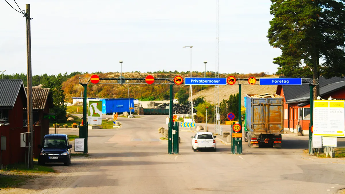 Entré Kvitten återvinningscentral