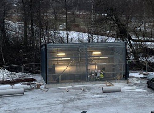 Driftsatt etanoltank.