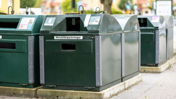 ÅVS återvinningsstation sortering avfall